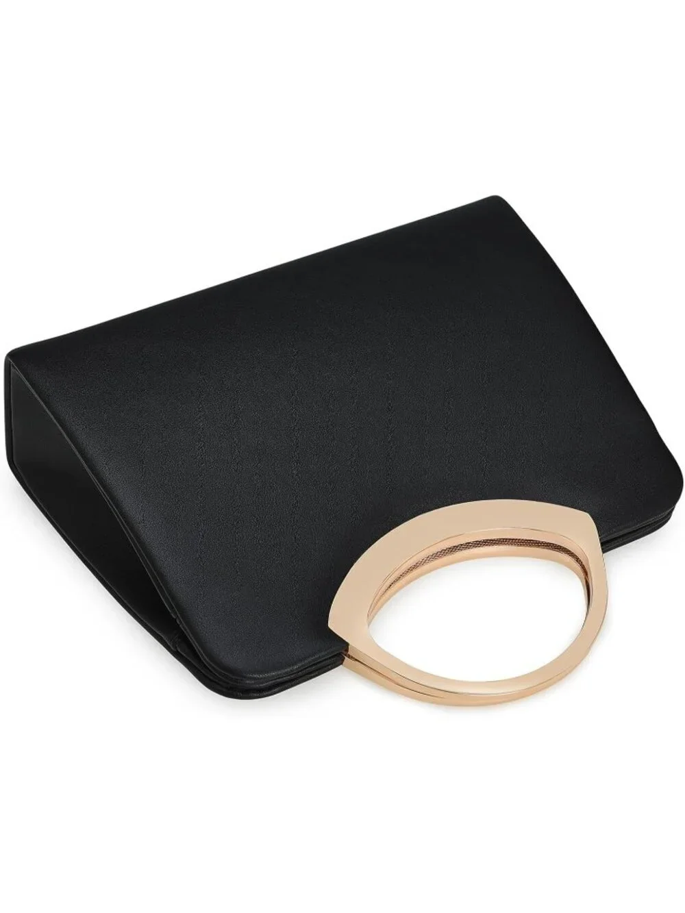 👜Women's Black Small Dressy Handbag Evening Bag Circle Handle Elegant Purse